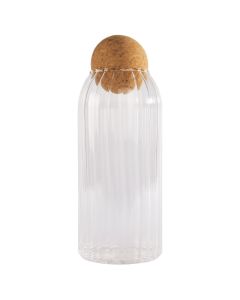 Conservation jar with spherical lid, glass, transparent, H20 cm / 1000 ml