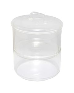 Conservation jar with 3 layers, glass, transparent, H11.5 cm / 400 ml