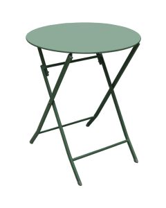Round folding table Bistro, metal, dark green, Dia.60xH71 cm