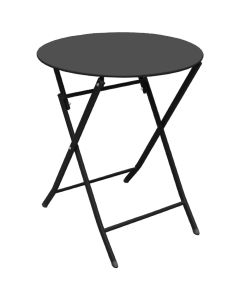 Round folding table Bistro, metal, anthracite gray, Dia.60xH71 cm