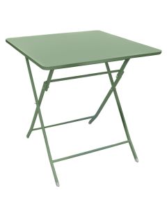 Bistro folding square table, metal, dark green, 70x70xH71 cm