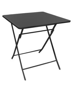 Square folding table Bistro, metal, anthracite gray, 60x60xH71 cm