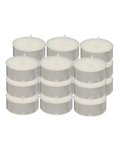 T Light candle Hugo, paraffin, white brown, Dia.3.7x1.5 cm