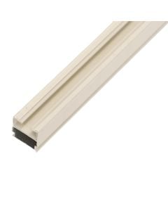 Simple 1-channel rail, aluminum, white, 1.6 mt