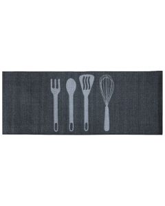 Kitchen aisle, polyester, dark gray, 57x200 cm
