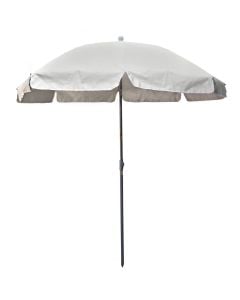 Beach/pool umbrella, metal/polyester, beige, Dia.2.5 mt, tube 2.7 cm, foldable structure 45⁰