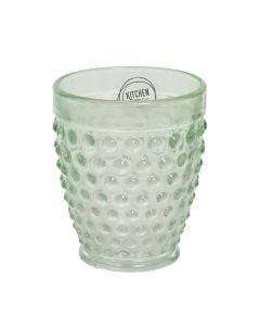 Water/juice glass, glass, green shade, Dia.8.8xH10.3 cm