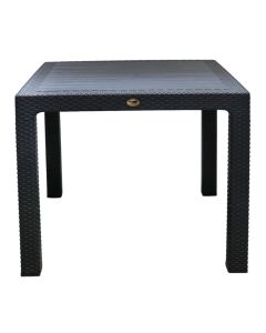 Square table, plastic, anthracite gray,