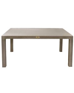 Rectangular table, plastic, cappuccino,