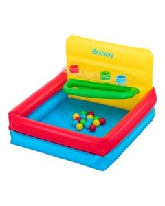 Beach game with bestway balls, PVC, different colors, 94x104x61 cm / 15 balls