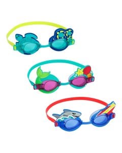 Bestway Children's Swimming Goggles, Polycarbonate/Plastic, 3 Different Designs, 3+ Years