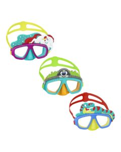 Bestway Children's Swimming Mask, Polycarbonate/Plastic, 3 Different Designs, 3+ Years