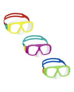 Bestway Children's Swimming Mask, Polycarbonate/Plastic, 3 Assorted Colors, 7+ Years