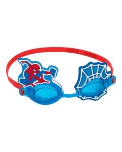 Bestway Spider-Man Swimming Goggles for Kids, Polycarbonate/Plastic, Blue/Red, 3+ Years