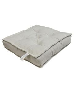 Chair cushion, cotton, light grey, 40x40xH10 cm