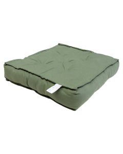 Chair cushion, cotton, oil green, 40x40xH10 cm