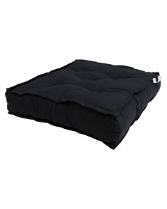 Chair cushion, cotton, anthracite, 40x40xH10 cm