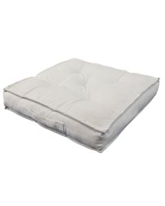 Chair cushion, cotton, light grey, 50x50xH10 cm