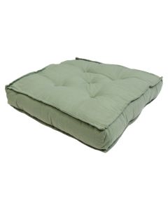 Chair cushion, cotton, oil green, 50x50xH10 cm