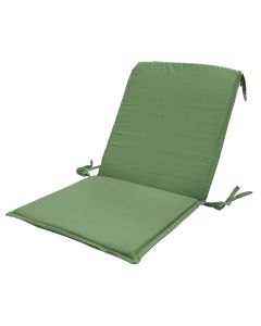 with seat and support seat cushions, cotton / polyurethane foam, oil green, 50x105xH3 cm