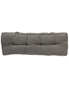 Seat support pallets, cotton/foam filling, light gray, 40x120x12 cm