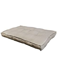 Seat pallets, cotton/foam filling, beige, 80x120x12 cm