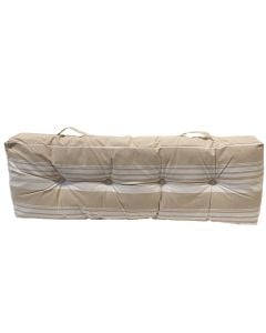 Seat support pallets, 70% cotton + 30% polyester/cotton filling, gray, 40x120x15 cm