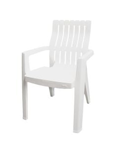 Armchair Z Chair, plastic, white, 59x54xH88 cm