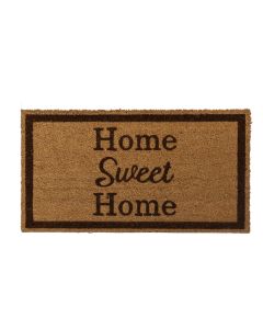 Gulliver door mat, coconut fiber/vinyl, brown, 38x68 cm, 15 mm