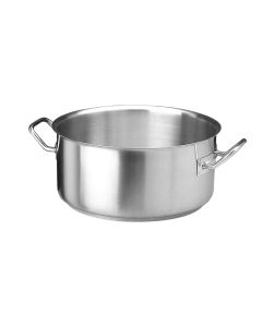 Caserole, Size: 28 x 15.5cm, Color: Silver, Material: Aluminum, BrInduction shallow pot with two handles, 18/10 stainless steel, silver, Dia.20xH9cm/2.8Land: Agnelli