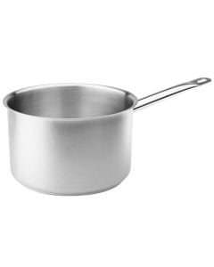 One handle Induction deep cooker, 18/10 stainless steel, silver, Dia.28xH17cm/10.3L