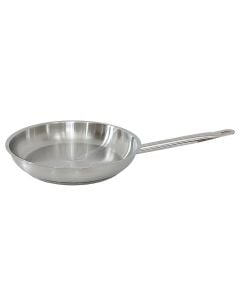 One handle Induction pan, 18/10 stainless steel, silver, Dia.28xH5.2cm