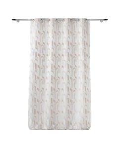 Curtain with eyelets, 100% polyester, white, 140x260 cm