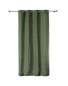 Curtain with eyelets, 100% polyester, khaki, 140x260 cm