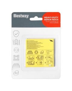 Bestway repair adhesive stamp (PK 10), PVC, transparent, 6.5x6.5 cm