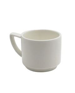 Coffee cup, ceramic, white, 6.5x5 cm