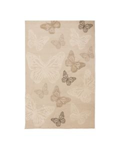 Elio carpet, polypropylene and polyester, beige/cream, 133x190 cm
