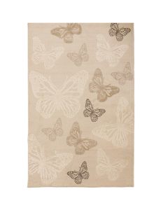 Elio carpet, polypropylene and polyester, beige/cream, 160x230 cm