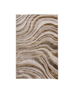 Evaz carpet, polypropylene,  cream/beige/gold, 133x190 cm