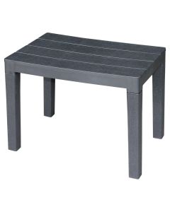 Stool, polypropylene, black, 60x38xH45 cm