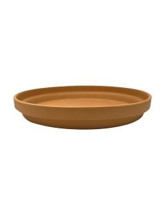 Decorative serving plate, Vito, ceramic, terra, H4xD29 cm