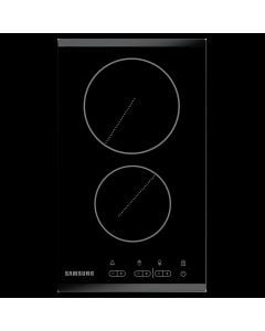 Samsung hob, 3000W, two programs, two electric heatingplace, glass tempered 28.8x50.5x5.4 cm