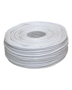 Coaxial cable, RG59, white, copper 0.81x0.5mm, CCS / A