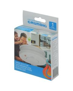 Smoke detector, 85 dB, 9V, 4-38  °C, 10.1x3.4 cm