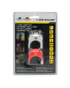 Bike rear light red 2led, 2Xcr2032