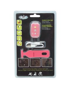 Front&rear light, USB-charge, 5x3x1 cm