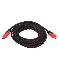 HDMI Cable, black , 1.4, 5 m, 1080p, Gold Plated, 3D