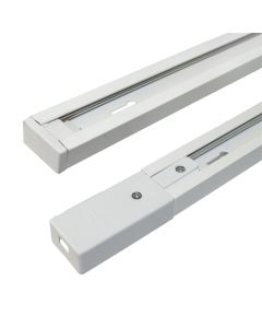 Rails for spots, shop line, L 1m, Aluminum, white color