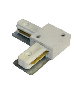 Corner joint, for shop line spotlight, Aluminum, white color