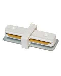 Coupling the straight line shop for rail spot, Aluminum, white color